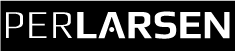 Per Larsen Logo (Sort - Hvid Baggrund)
